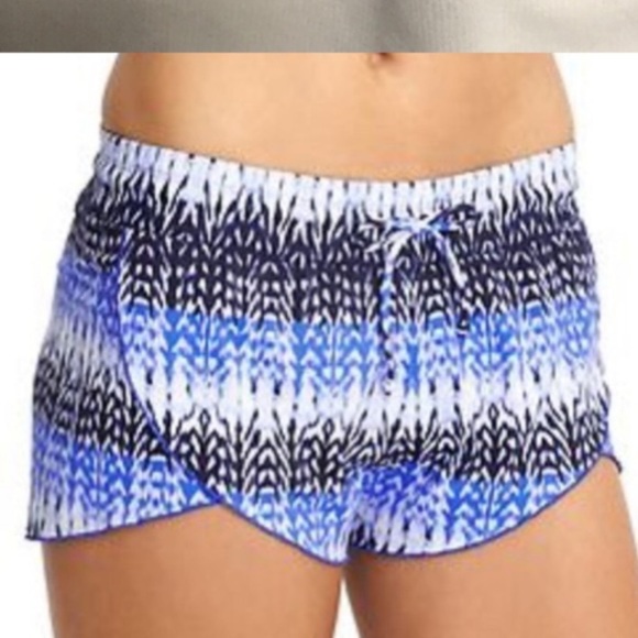 Athleta Swim suit Matching Set Blue Kamala Tankini Top Swim Shorts Size XS - Picture 3 of 16